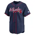 Youth No.54 Jose Suarez Atlanta Braves Navy Limited 2025 Speedway Classic Alternate Jersey